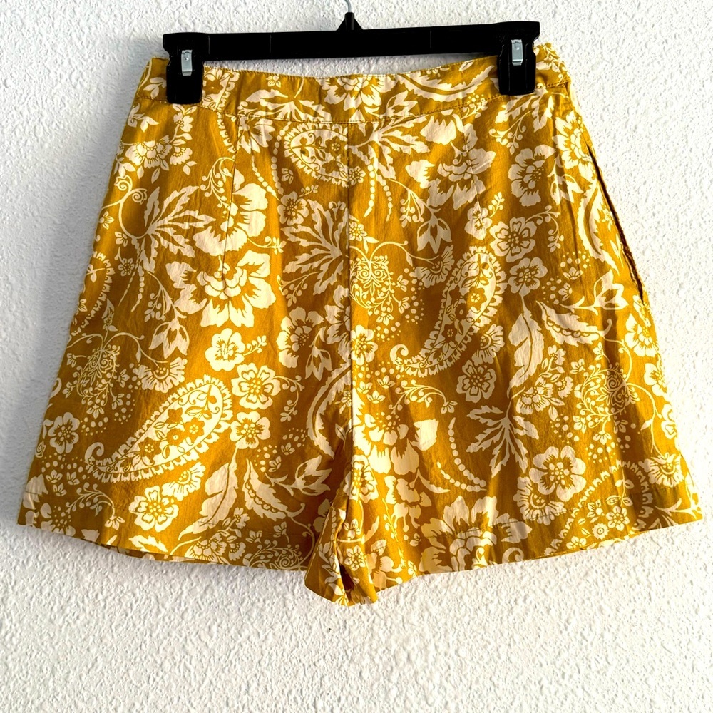 Maeve Anthropologie Pleated Poplin‎ Shorts Size 0 - Picture 6 of 13